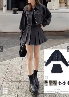 GRL ダークグレー セットアップ
