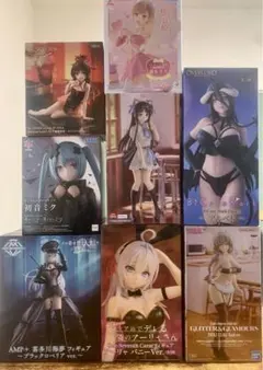 初音ミク アルベド 喜多川海夢 宇崎月　最新　美少女フィギュア　プライズ