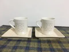 ミッキーマウス　マグカップ&角皿　2セット