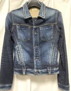 yanuk ヤヌーク　スウェット　Gジャン　デニムジャケット　ストレッチ　　XS