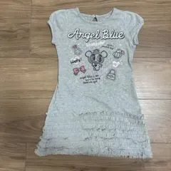 Angel Blue フリルTシャツ グレー 110