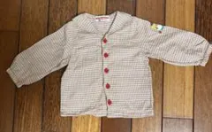 miki HOUSE チェック柄 シャツ 80