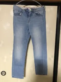 GU ライトブルーダメージデニムパンツ✴︎まとめ買いお得商品✴︎