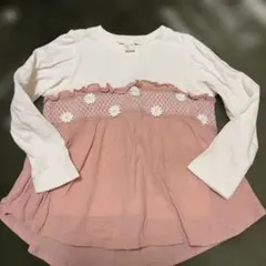 apres les cours 花柄刺繍 トップス 90