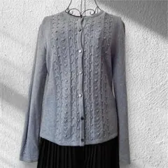 Leilian カシミヤ100% ニットカーディガン 日本製 クラシック 卒業式