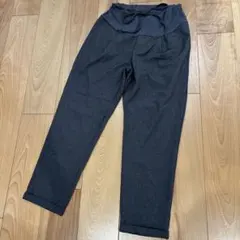 【値下げ】キレイめマタニティパンツ L ダークグレー