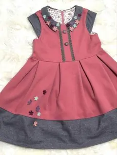 souris 120 ワンピース 花モチーフ 可愛い❣️