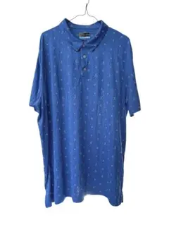 PGATOUR ポロシャツ　ブルー系　ゴルフ　3L 大きいサイズ　US古着