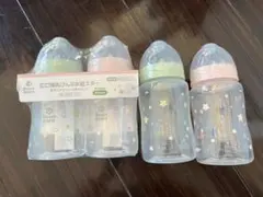 西松屋 SmartAngel 広口哺乳びん 2本組 スター ４本