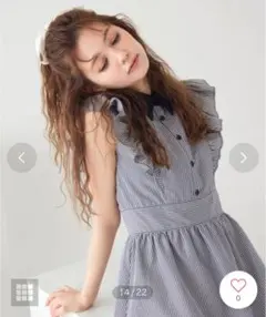 クレリックフリルシャツワンピース