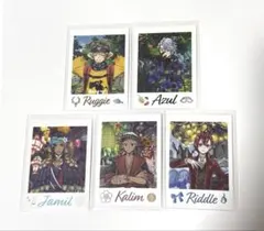 ツイステ展 カード 2年生 リドル アズール ジャミル カリム ラギー 5点