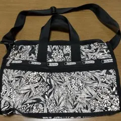 14 レスポートサック　2wayボストンバッグ　大容量　旅行用　花柄　軽量