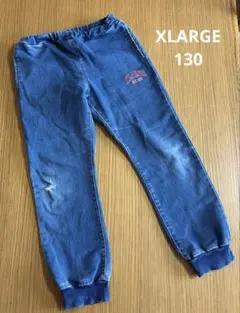 エクストララージキッズ　デニム　パンツ　130 ダメージ有のサムネイル