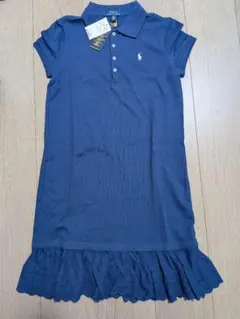 新品 タグ付き ラルフローレン ネイビー ワンピース 150