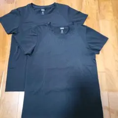 UNIQLO ブラック 半袖Tシャツ Mサイズ 2枚セット