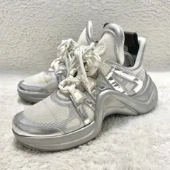 LOUIS VUITTON ヴィトン アークライトライン スニーカー シルバー