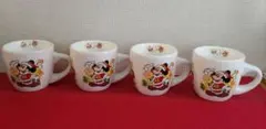 ミッキー ミニー クリスマスマグカップ 4個セット
