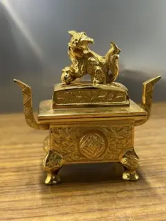 昭和レトロ薩摩錦風、陶器 香炉 壺、金色獅子像 2025年最新】金 香炉