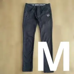 PEARLY GATES ゴルフパンツ ダークグレー デニム レディース M