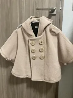 MIKIHOUSE ベージュ フリースポンチョ