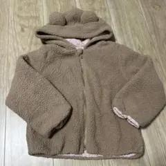 くまさん耳付き　ベージュ　ジャケット フード付き　ILEAIYE