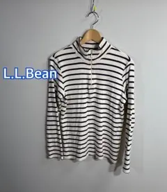 ◼️L.L.Bean エルエルビーン◼️ボーダー ハーフジップ プルオーバー:Mのサムネイル
