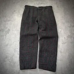 50s~ ヴィンテージパンツ（L）ウールパンツ＊ワイド＊サーバルジップ＊チェックのサムネイル