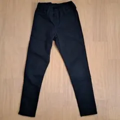【UNIQLO KIDS】スキニーパンツ　黒　S(110～125)　男の子女の子