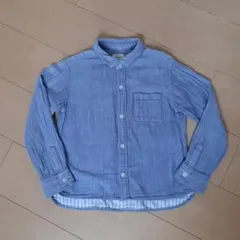 GREEN LABEL RELAXING ダブルガーゼ　長袖シャツ 125