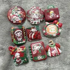 キャラクターアクリルカスタムビーズ ポップマート クリスマス 9個セット
