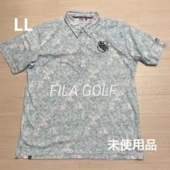 未使用品 フィラゴルフ FILA GOLF メンズ 水色柄 シャツ サイズLLのサムネイル