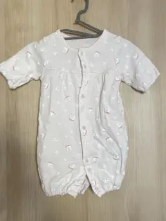 ロンパース 50-60cm ピンク 動物柄