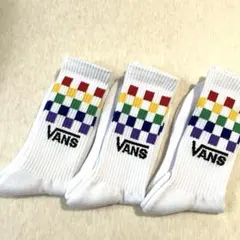 ★popoki様専用★VANS/ チェック柄ソックス 3足セットのサムネイル