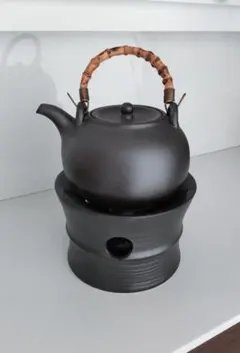茶道具セット 陶器製 煮水器・台座・アルコールランプ - メルカリ