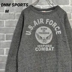 【DNM SPORTS】スウェットプルオーバー グレー アメリカ空軍