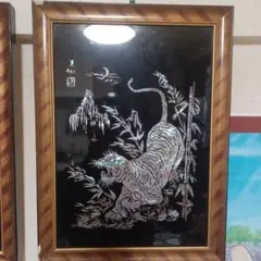 虎の油彩風絵画 大橋翠石「虎」題材お値引き交渉❌❌ - メルカリ
