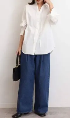 JOURNAL STANDARD relumeハイカウントコットンスタンドカラー