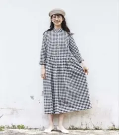 サニークラウズ　 ponさんのギンガムワンピースのサムネイル
