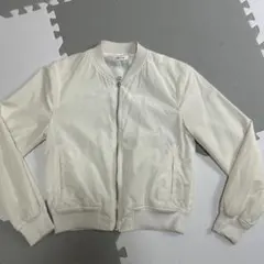 FRAY I.D ホワイト MA-1薄手ジャケットフレイアイデー