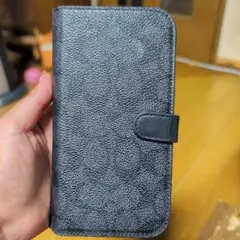 COACH iPhone14 Pro max 用 シグネチャー柄 ブラックのサムネイル