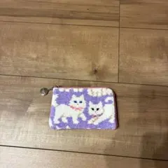 ラブラリーバイフェイラー　モフモフネコチャン　L字ポーチ