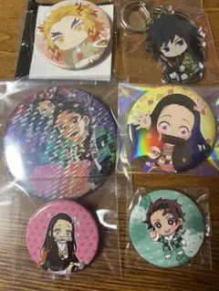 鬼滅の刃　鬼滅カフェ　ジャンプショップ スイパラ　キーホルダー4点
