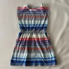 GAP kids ノースリーブ　ボーダーワンピース　110-120cm 6-7T
