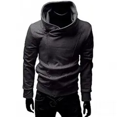 即日発送！　フード 付き パーカー トレーナー スウェット ダークグレー