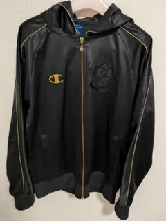 Champion ブラックジャージ フルジップ