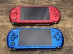 PSP-3000 ブルー レッド 2台 ジャンク