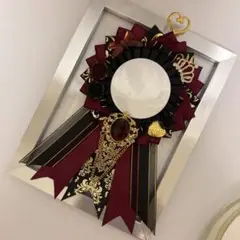 【痛ロゼット】 ロゼット 赤 レッド ワイン ブラック 黒 ゴールド 金