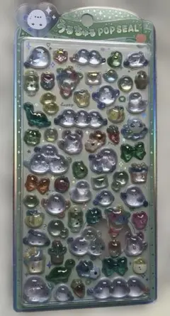 国内正規品　うるちゅるポップシール　シマエナガ うるちゅるPOPSEAL