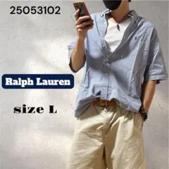 Ralph Lauren ラルフローレン ギンガムチェック 半袖シャツ L