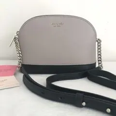 特価 ‼️ケイトスペード バッグ レディース ショルダーバッグ レザー グレー 黒のサムネイル